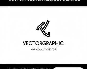 Redessin vectoriel personnalisé - Raster en vecteur - Fichiers Illustrator - Retouches gratuites - Délai d'exécution rapide