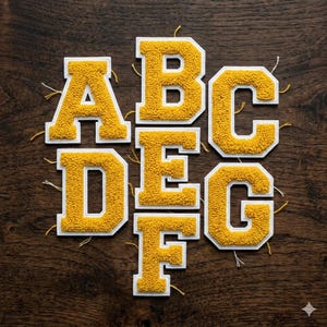 Anpassad chenillelapp, chenillebokstäverlapp, Letterman-jacketlapp, alfabetslapp, mjuk, luvig broderad lapp, hoodie- och väsklapp,