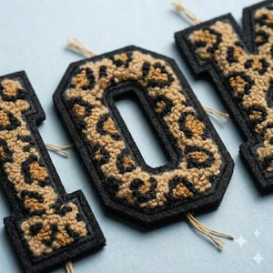 Custom Chenille Letter Patch, Varsity Style Fuzzy Alphabet Applique