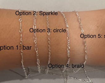Sterling Silver custom bracelet or necklace!