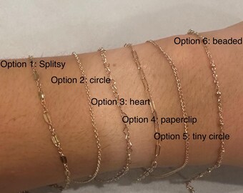 14k Gold custom bracelet or necklace!