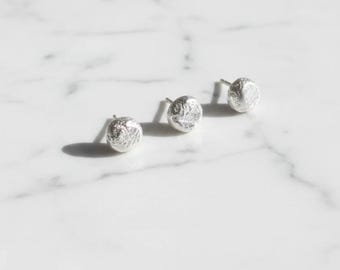 Gesmolten sterlingzilveren oorbellen BOGO