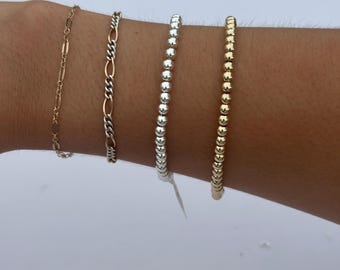 Kralenketting- 0,925 sterlingzilver of 14k gold filled- BOGO SPECIAAL (zie beschrijving)