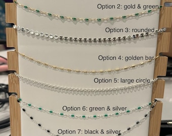 14k Gold Filled or Sterling Silver- Bracelet or Necklace