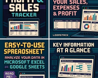 Reseller Profit Trackers Excel | Sales Log, Inventory, Dashboard & Sourcing Planner | eBay Vinted Etsy Template