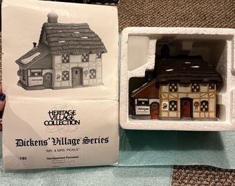 Department 56 the Original Shops of Dickens Village - Set of Seven