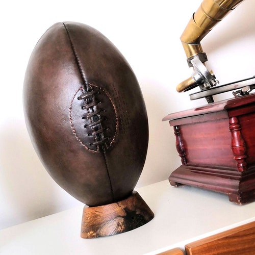 Vintage Leather 1920s Rugby Ball Etsy