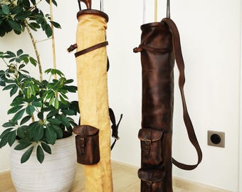 Handmade Vintage Canvas Golf Bag 1930s Inspired – Rustic Retro Golf Gift for Men and Women – Lightweight Antique Golf Club Bag Decor