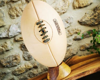 s*f様 1919年 ラグビーボール ヴィンテージ 本革 ヴィンテージレザー 1920 年代 ラグビーボール - Etsy 日本
