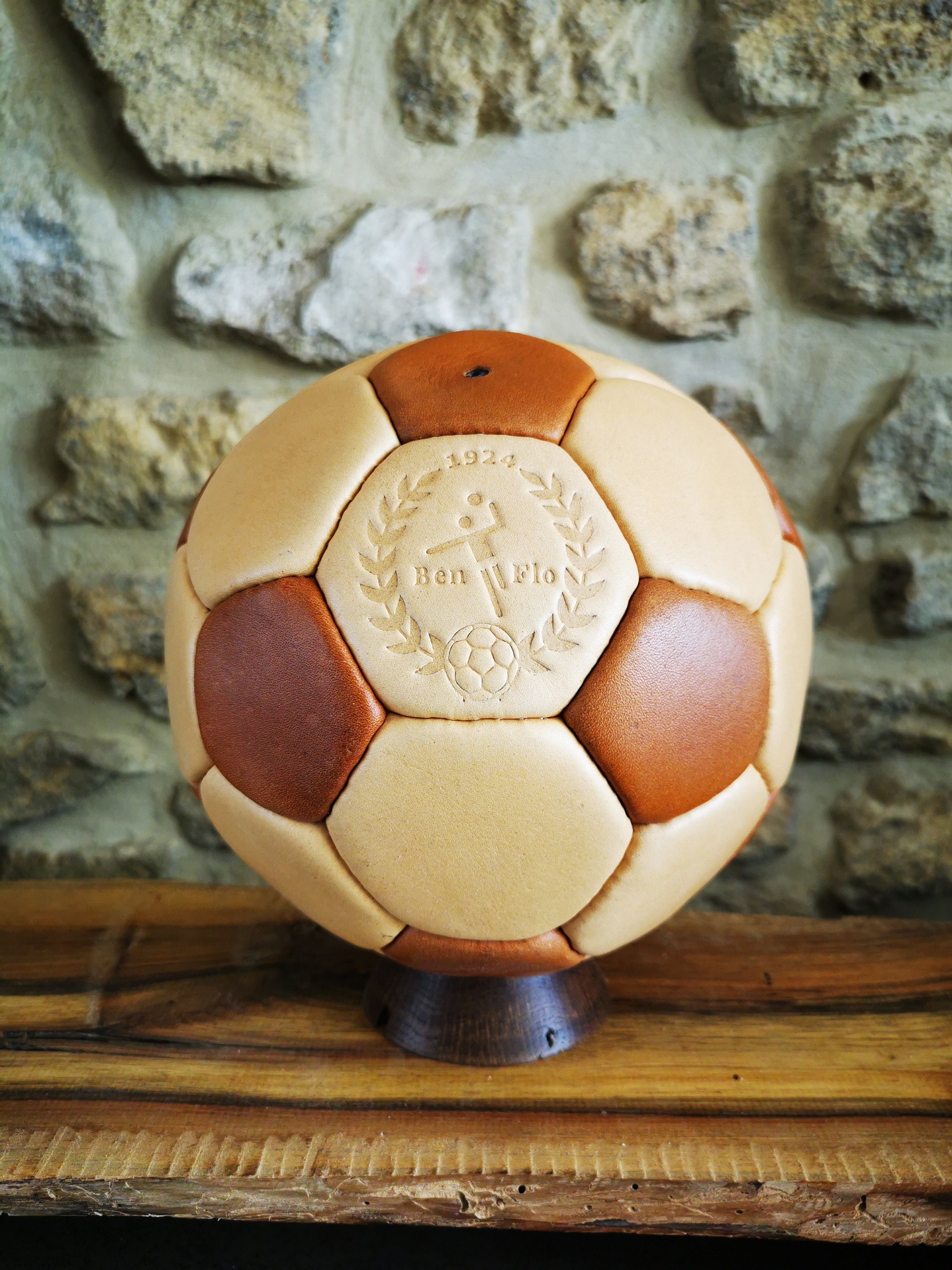 Personalized Leather Handball – Vintage Sports Decor, Decorative ...