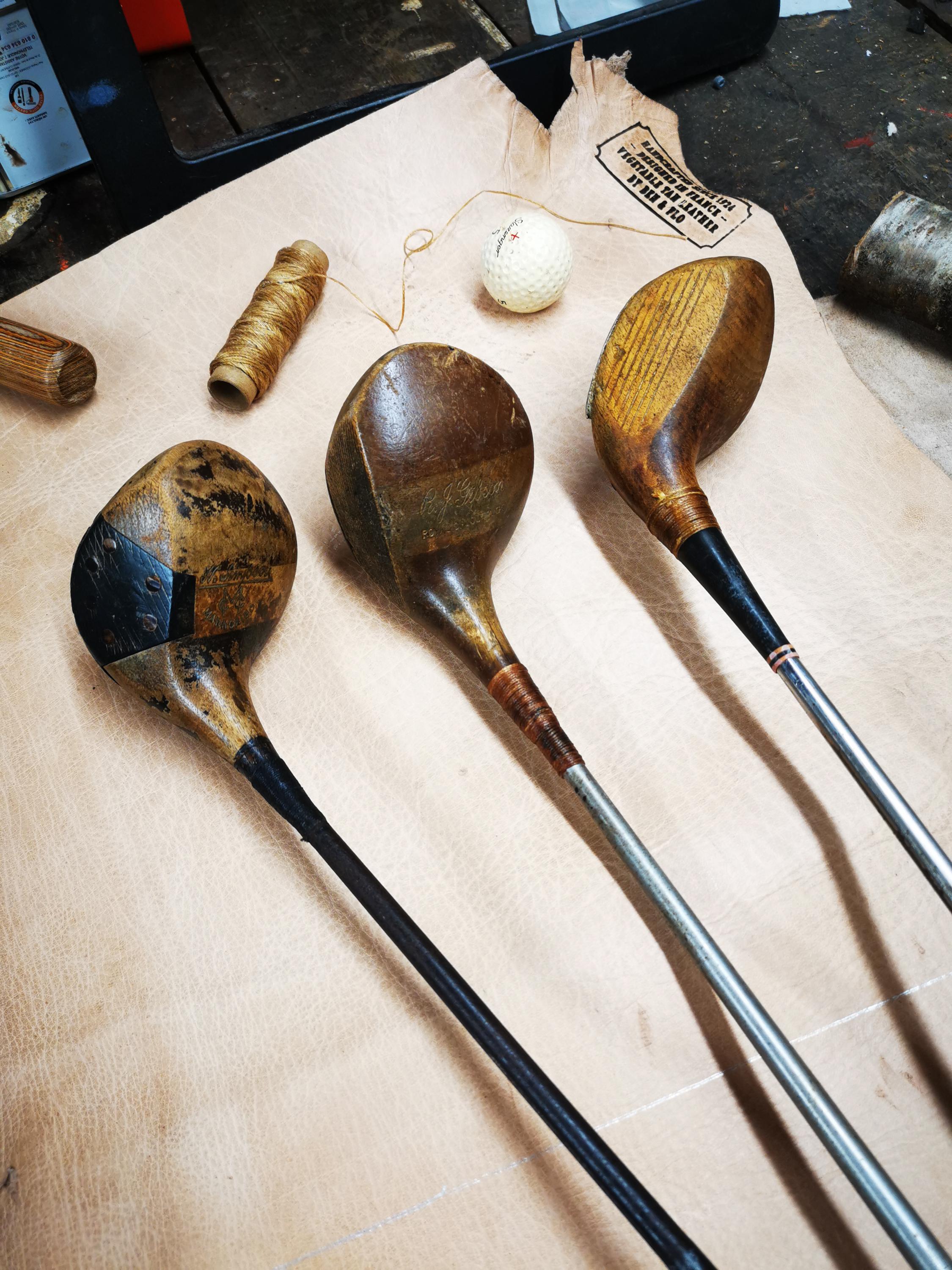 Vintage Wooden Golf Club – Restored Wood Golf Club, Personalized