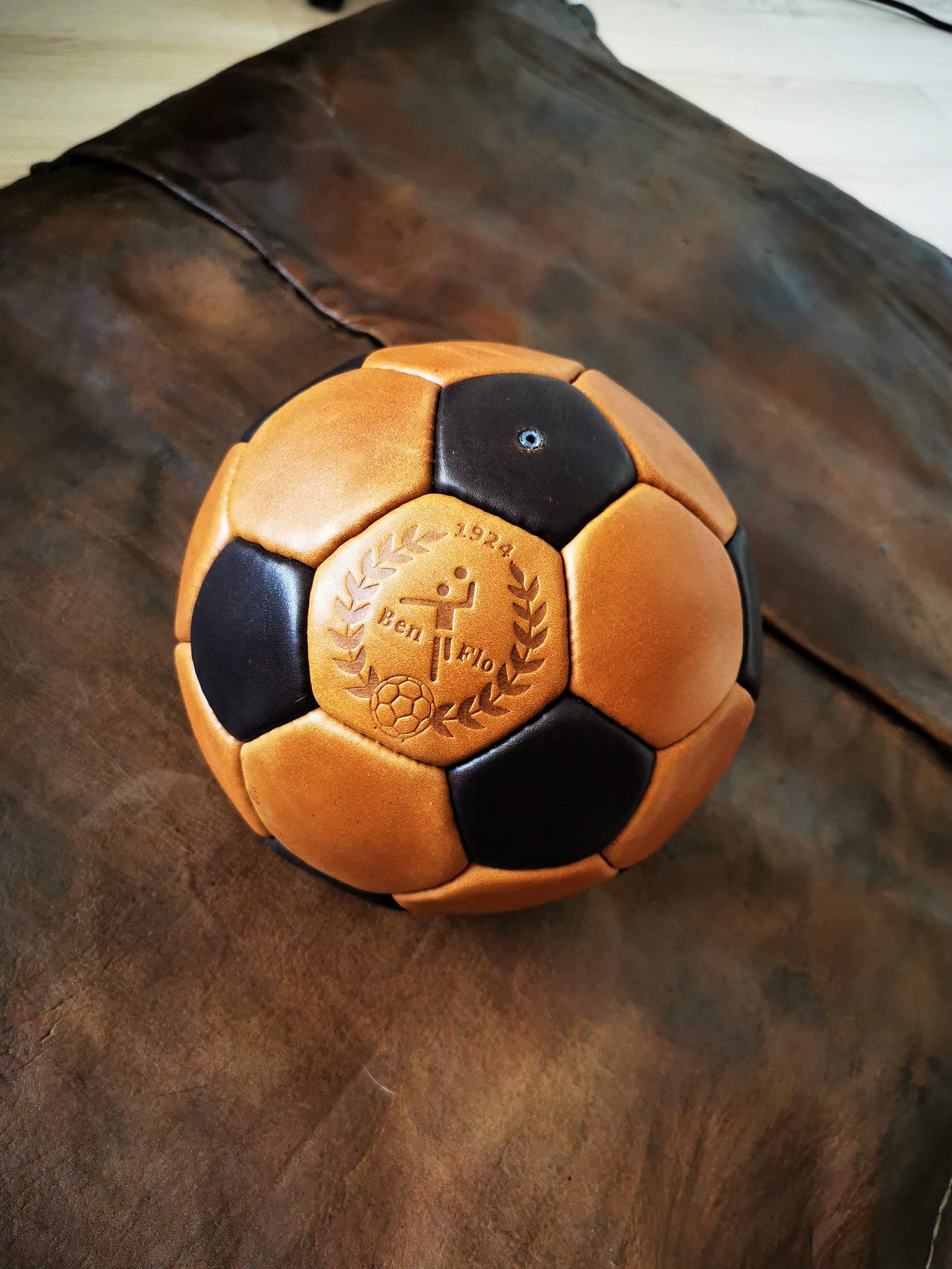 Personalized Leather Handball – Vintage Sports Decor, Decorative ...