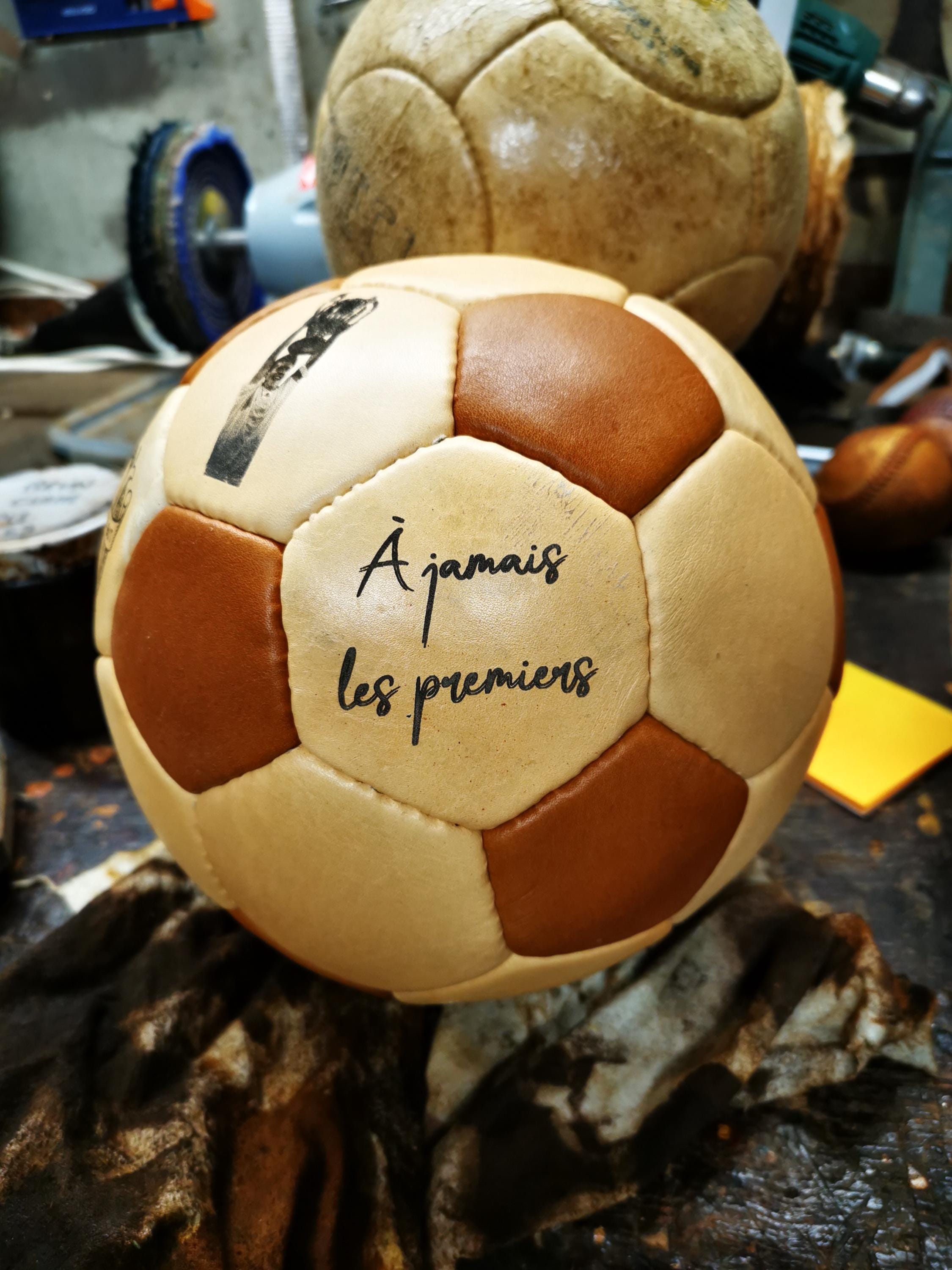 Vintage 32-panel Leather Football | Collector's Soccer Ball