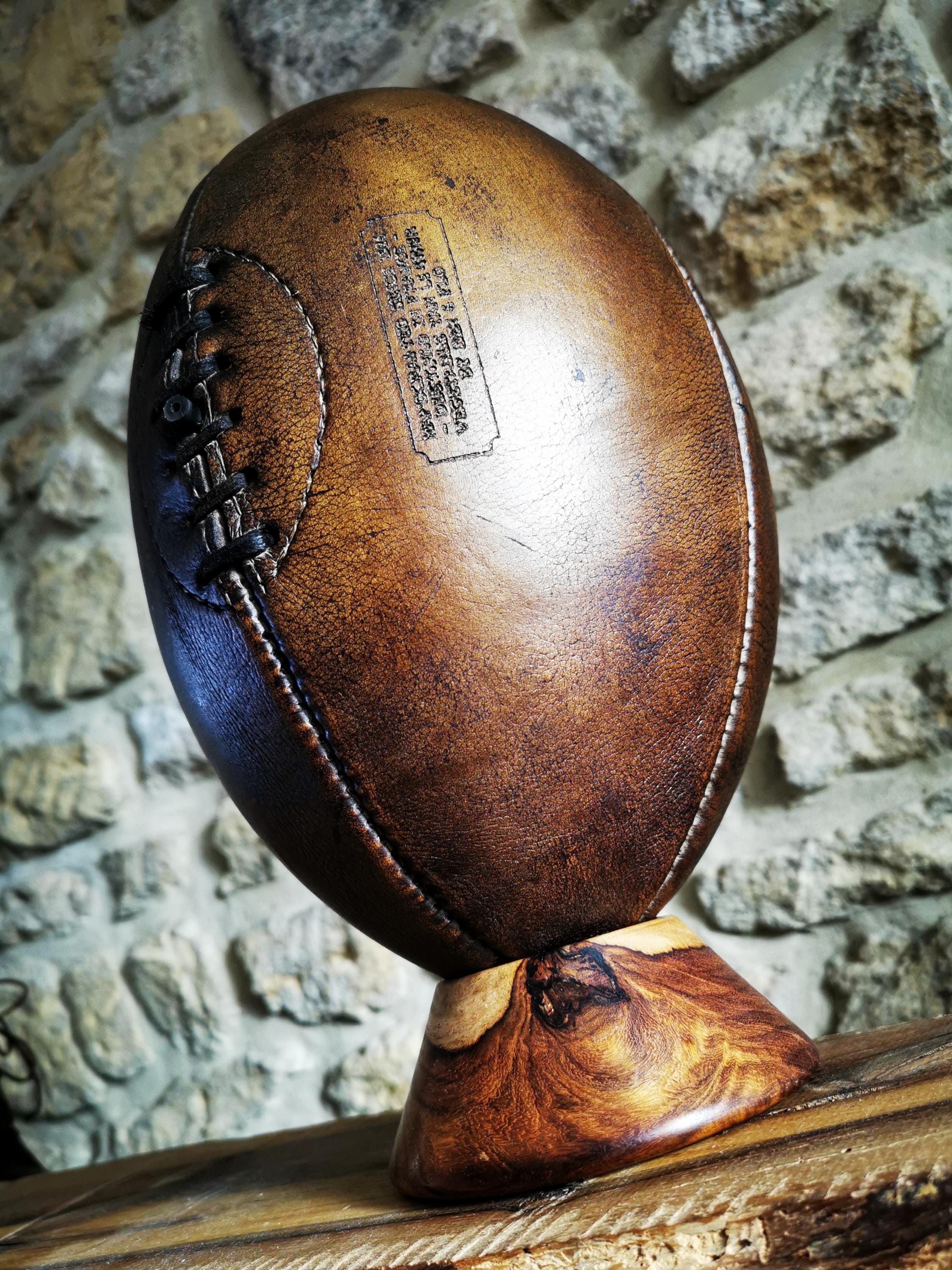 Ballon De Rugby Vintage - Cuir - Sogea Guyane