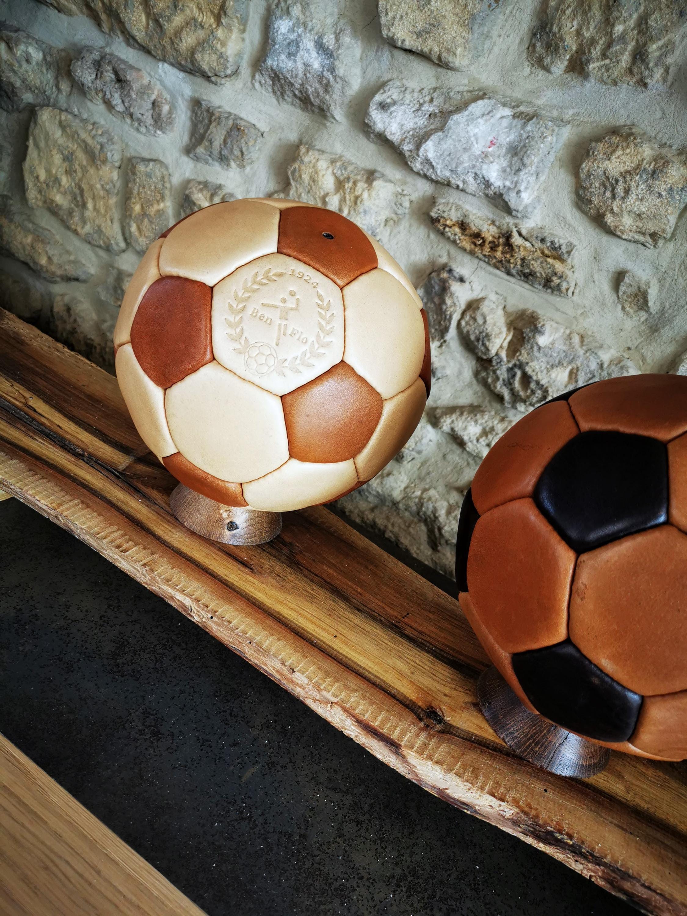 Personalized Leather Handball – Vintage Sports Decor, Decorative ...