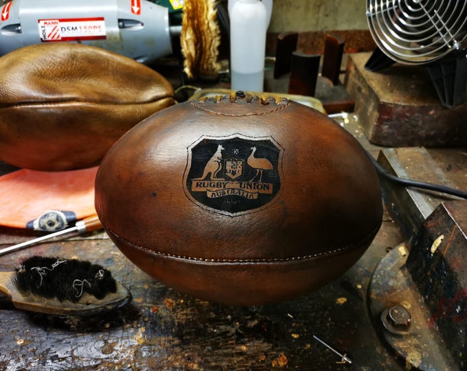 Hand Made Rugby Unique Rugby Ball From Australian Team - Australia Wallabies Indigenous ...