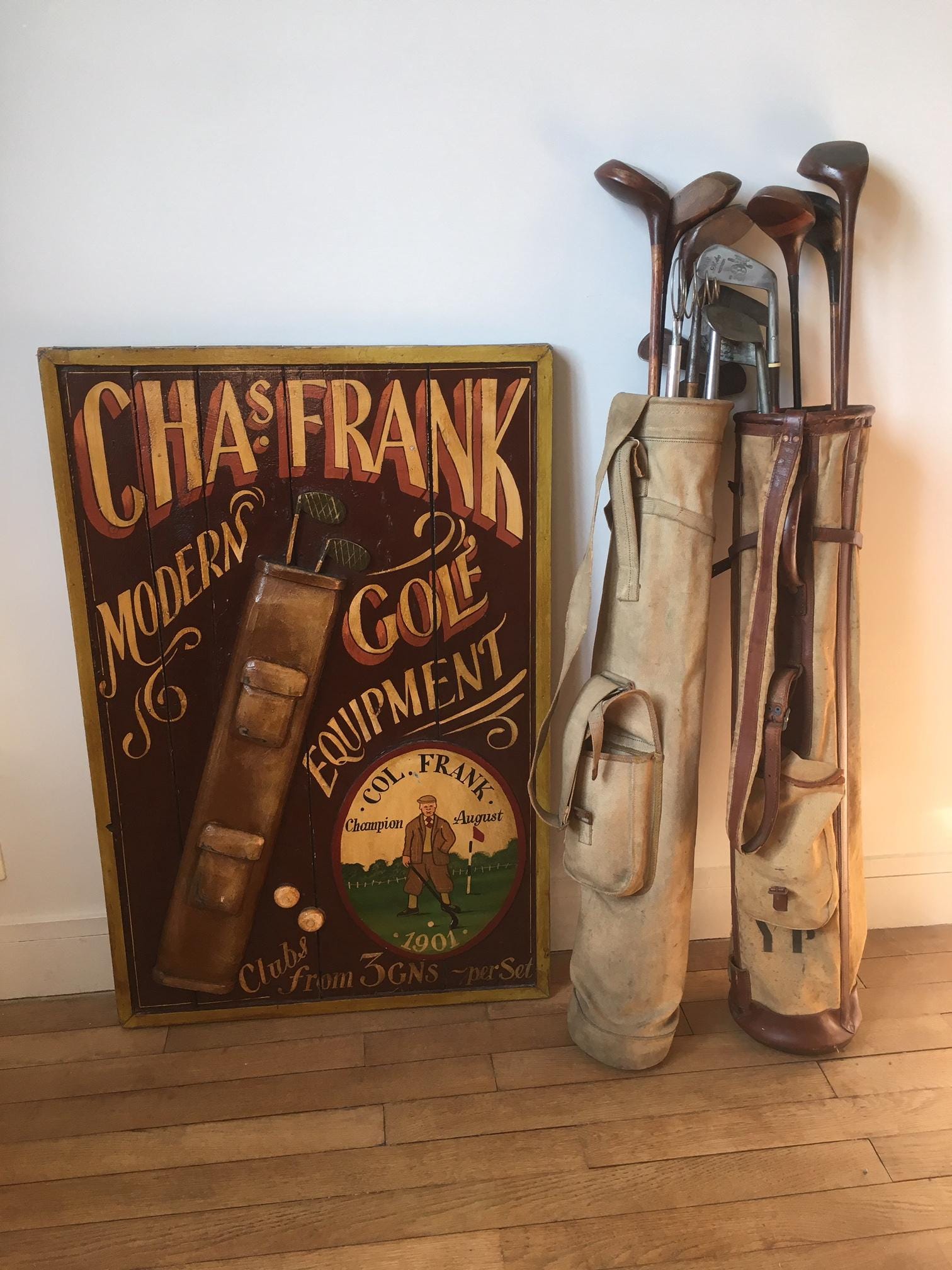 Vintage Wooden Golf Club – Authentic 1950s/60s Driver