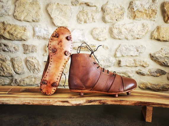 Vintage Leather Football or Rugby Studs Football Boots Handmade  Personalisation Included - Etsy