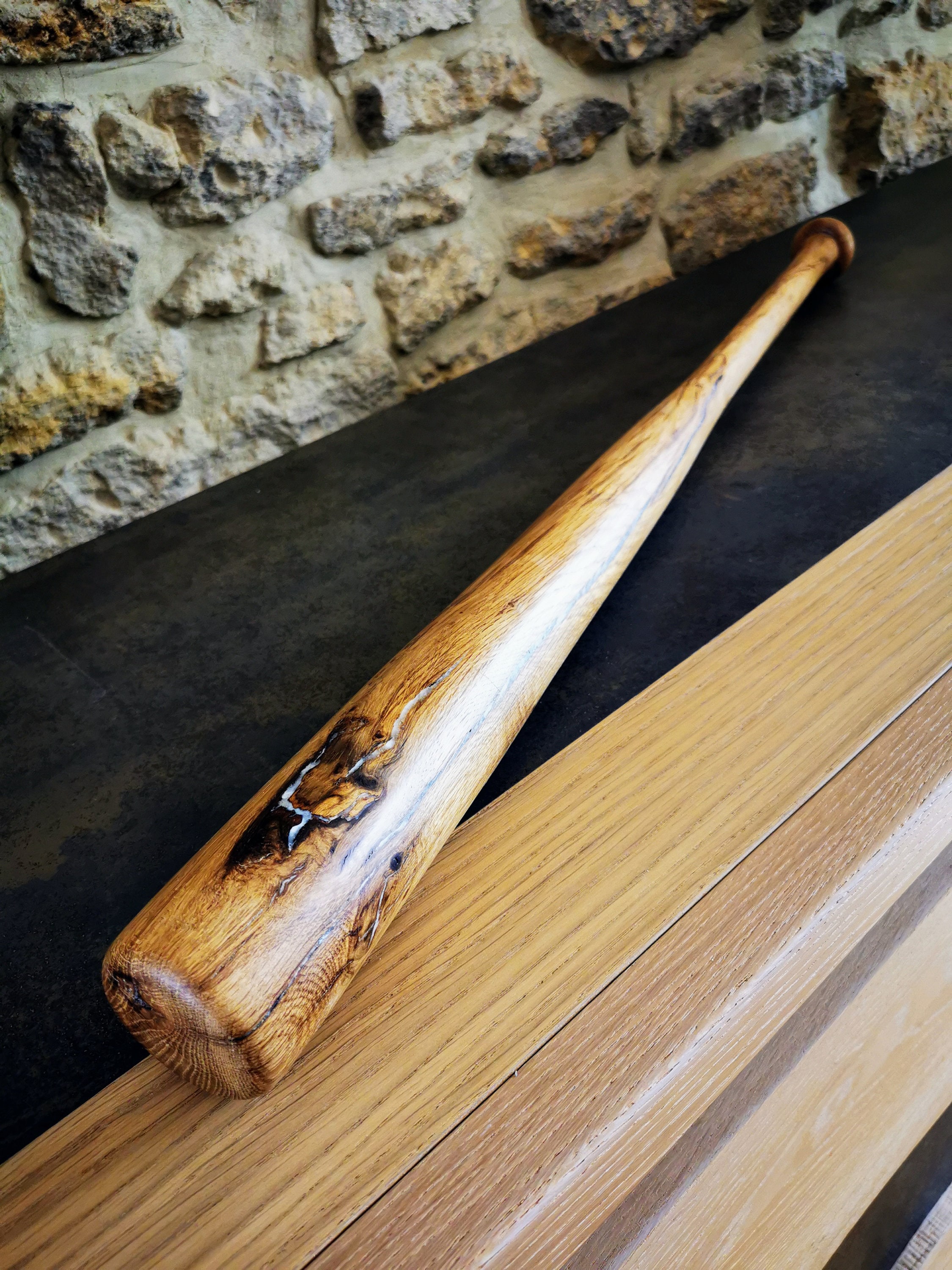 Batte de baseball en bois massif - VITATA - 83cm - Adulte - Mixte