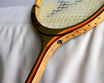 Paire Raquette Ancienne Badminton Bois + Métal Vintage Années 50 #D579