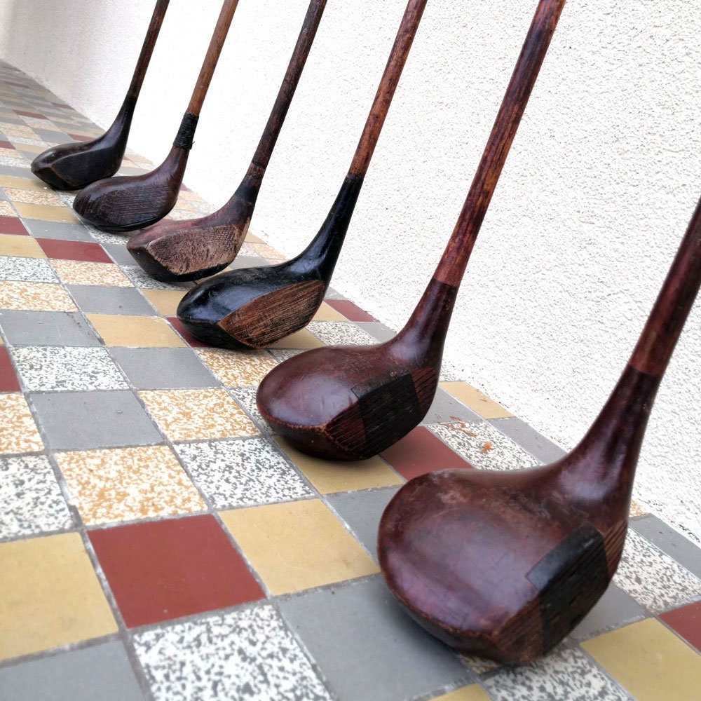 Antique wood shaft golf club - Etsy 日本
