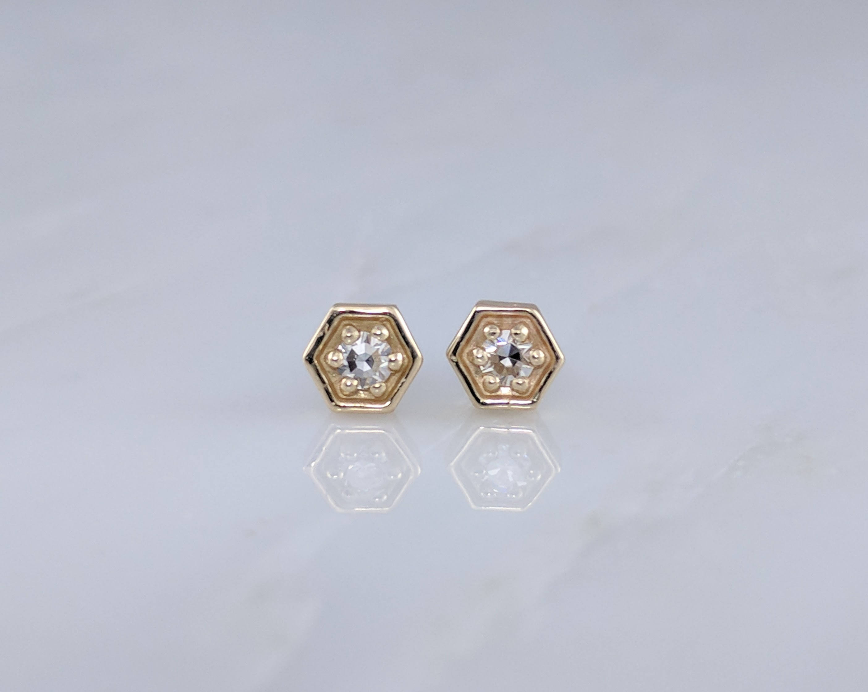 sterling silver with diamonds earrings