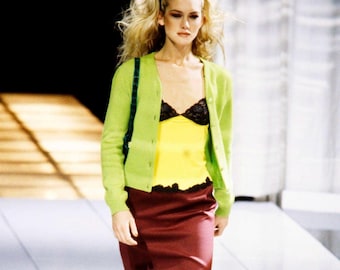 Gianni Versace F/W 1996 Runway Wool Skirt Documented