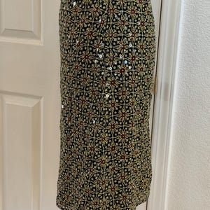 Versace Versus F/W 1996 Runway Silk Sequin Skirt by Gianni Versace | Documented image 14