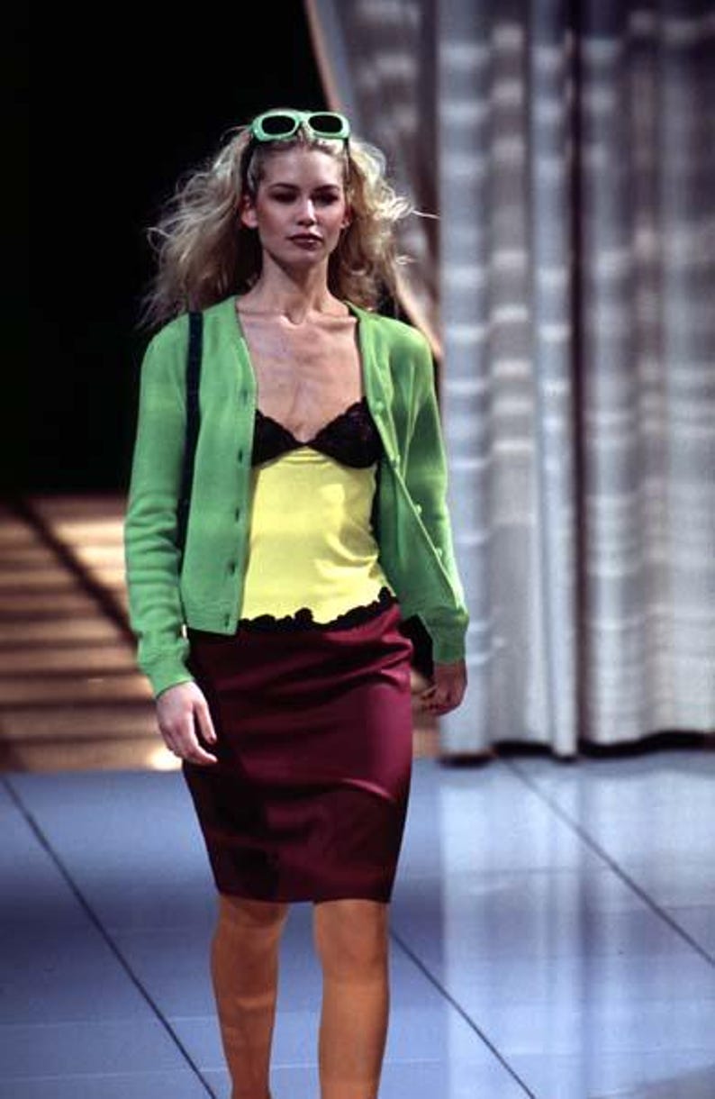 Gianni Versace F/W 1996 Runway Wool Skirt Documented image 2