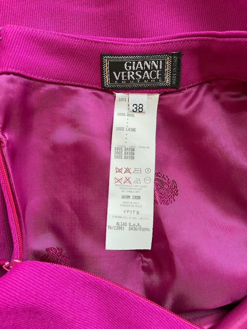 Gianni Versace F/W 1996 Runway Wool Skirt Documented image 3