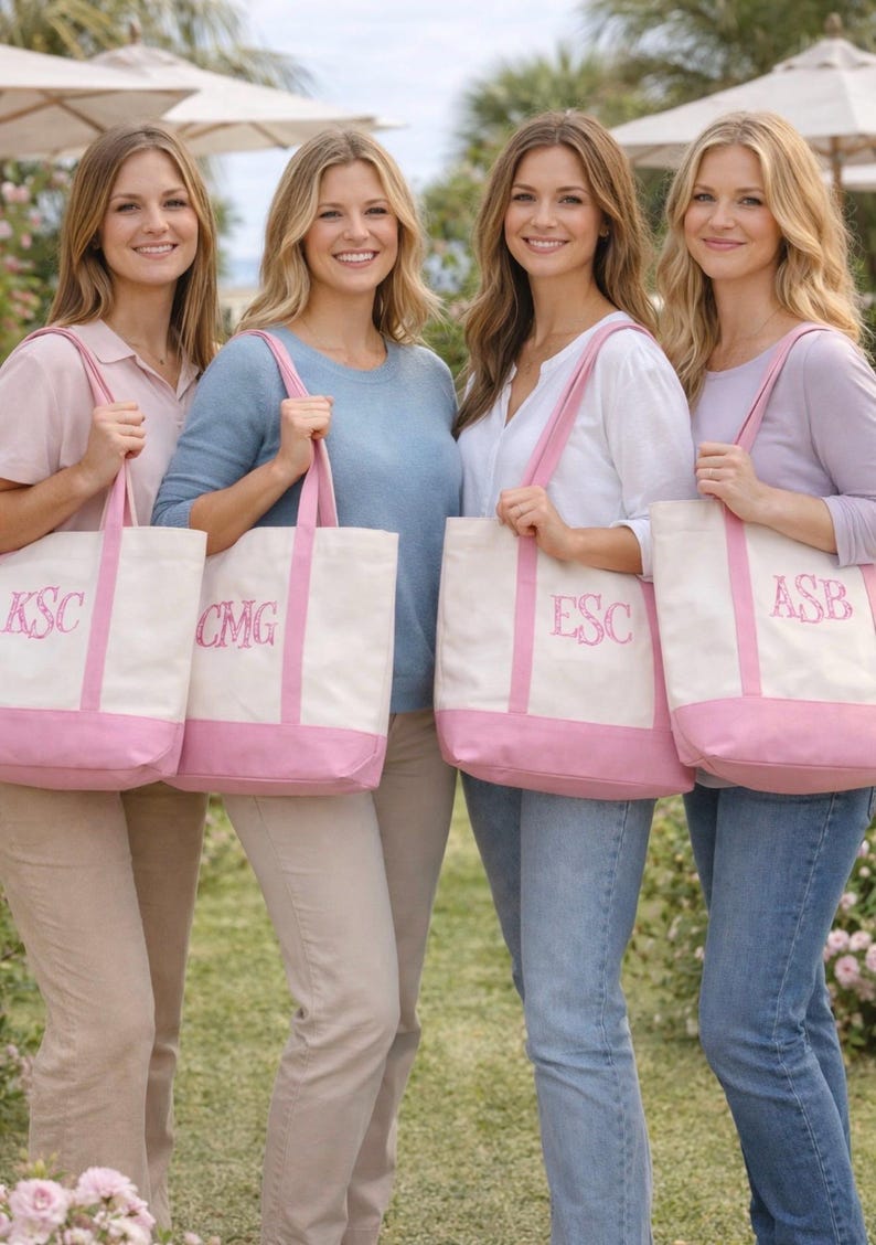 Personalized Teacher Tote Bag, Canvas Bag, Monogrammed Gift, Back to School image 4