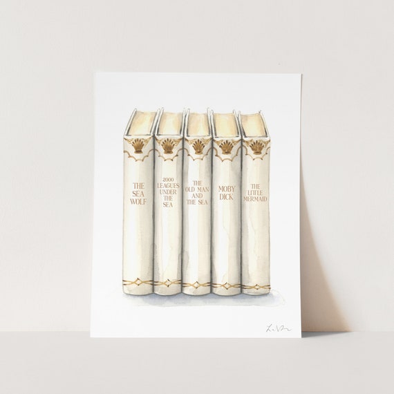 PERSONALIZED ART PRINT Your Favorite Books No. 12 Etsy UK