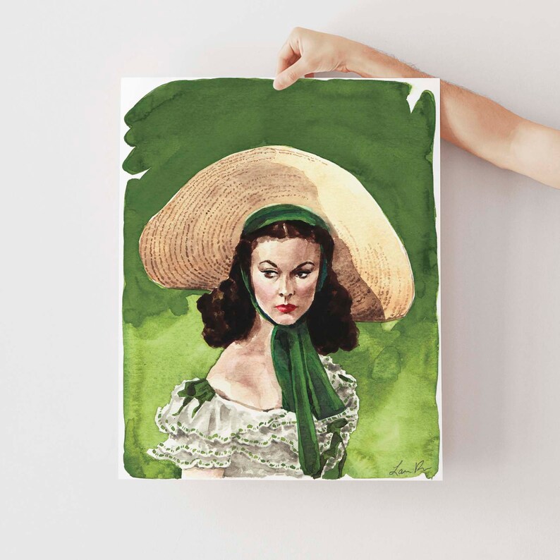 Scarlett O'Hara Art Scarlett O'Hara Painting Etsy