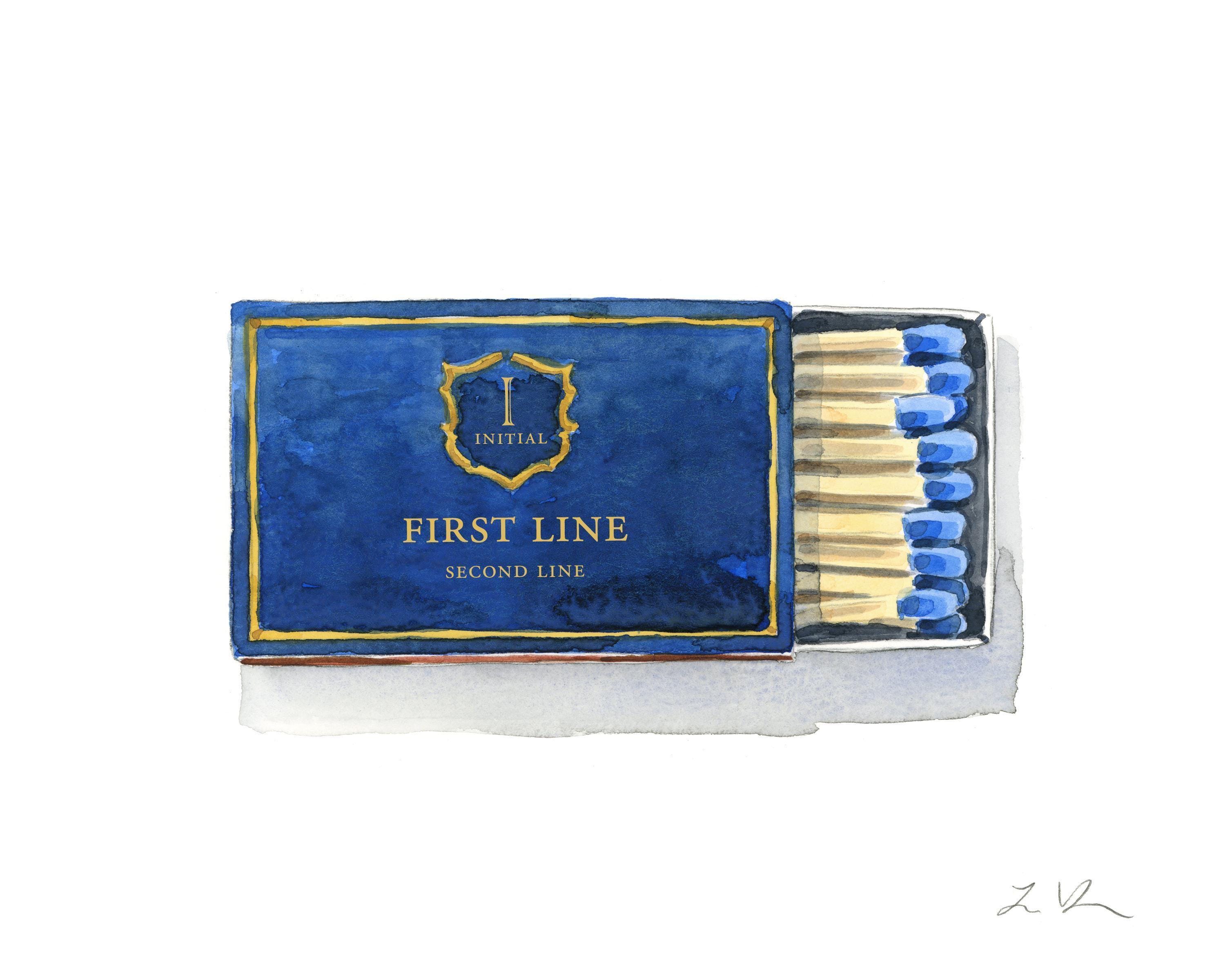 Custom Blue Matchbook Art Print, the Perfect Match Decor, Personalized ...