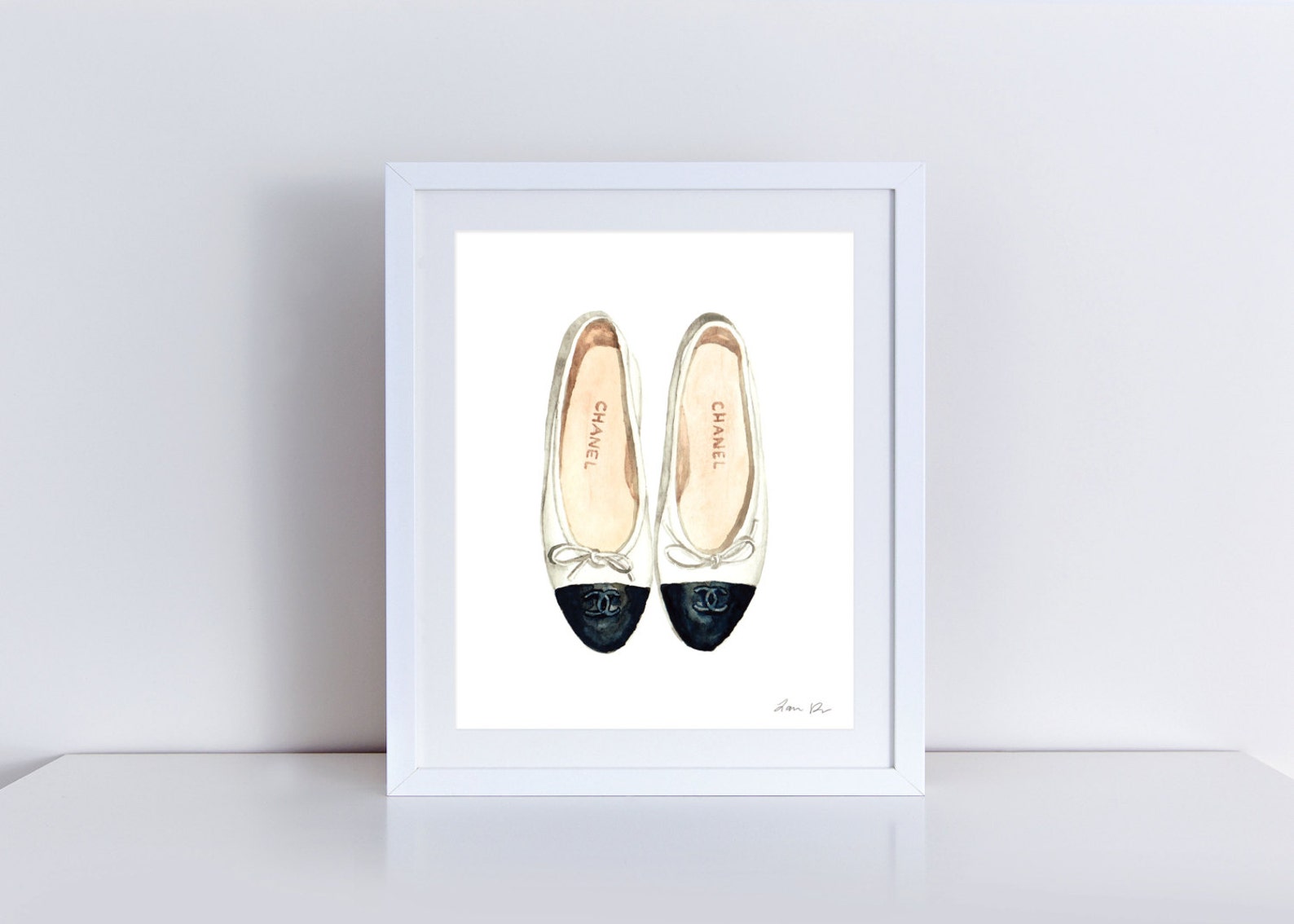 chanel ballet flats art chanel shoes print chanel shoes painting chanel ballet flats print coco chanel print coco chanel quotes