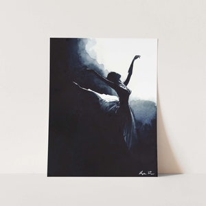 Art Print Ballet Dancer - Ballerina Art, Watercolor Painting, Dancer Art, Dance Art, Ballet Gift, Pretty Art, Feminine Art, Girly Art