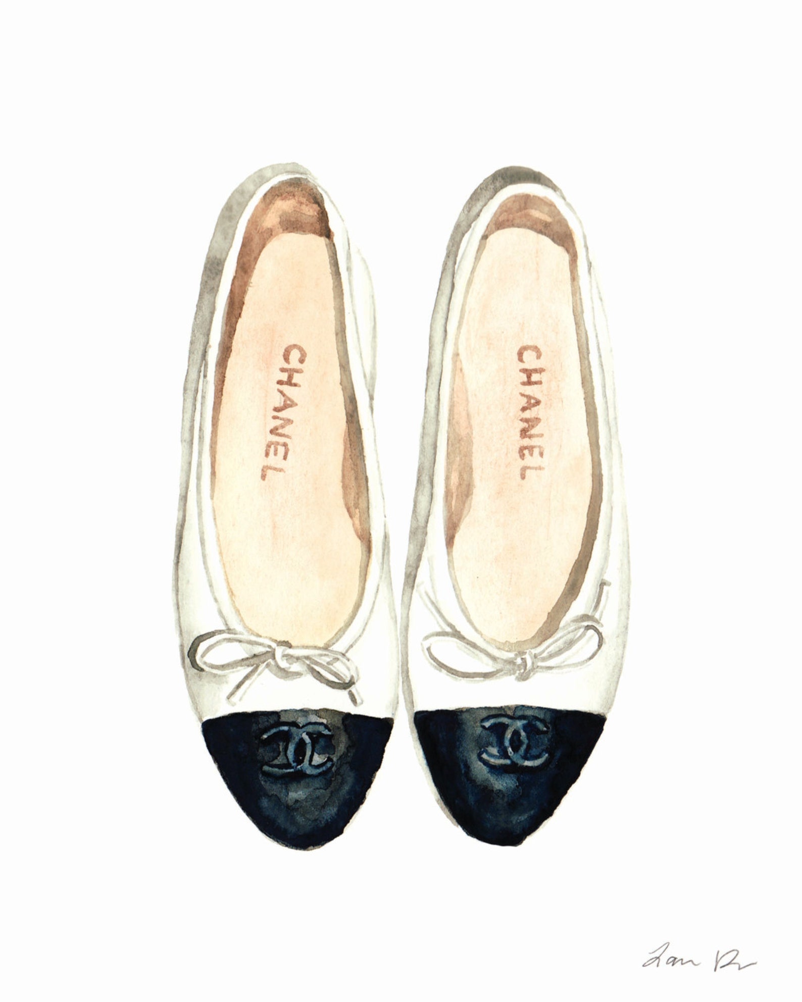 chanel ballet flats art chanel shoes print chanel shoes painting chanel ballet flats print coco chanel print coco chanel quotes