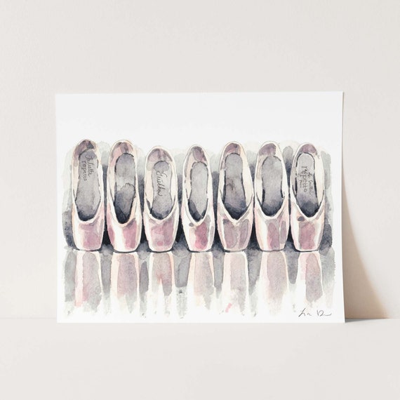 Ballerina art print from original watercolor painting wall art home ...