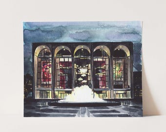 Art Print Lincoln Center Orchestra New York City NYC Travel Photography Architecture Gift Ballet