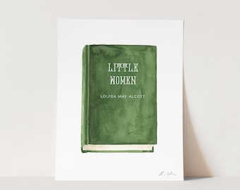 Custom Book Art Print, Your Favorite Book Art, Library Art, Book Lover Gift, Literature Gift, Book Club Exchange Gift, Author Writer Gift