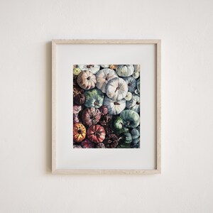 Pumpkin Patch Art Print, Autumn Wall Art, Fall Watercolor Painting, Fall Home Decor, Natural Seasonal Decor, Thanksgiving Hostess Gift image 4
