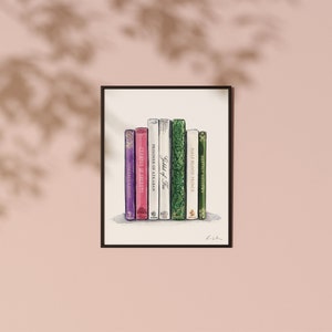 Personalized Art Print Your Favorite Books No. 2 Customizable Art Print ...