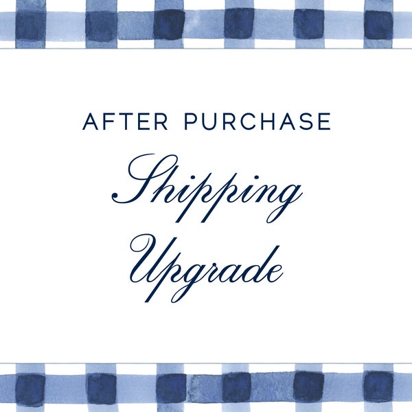 SHIPPING UPGRADE for Laura Row Studio Etsy Shop - After Purchase  **Contact Me Before Purchasing**