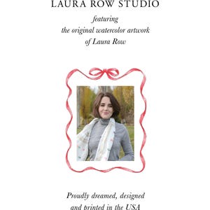 a woman with a scarf, and it is described as a "Proudly dreamed, designed and printed in the USA" image.