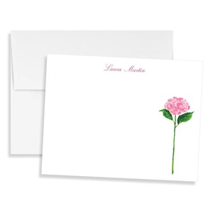 Pink Hydrangea Stationery, Grandmillennial Notecard Set, Preppy Stationery, Custom Bridesmaid Gift, Monogrammed Southern Hostess Gift bild 7