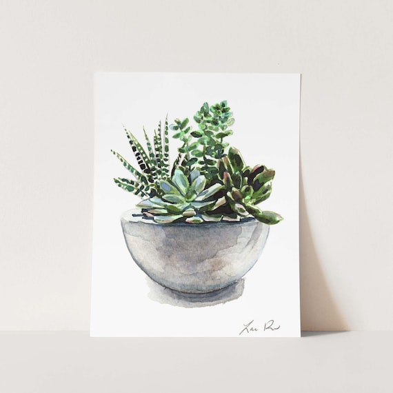 Botanical Cactus Watercolor Succulent Plant Lady Garden Tee Botanical Cactus Watercolor Succulent Plant Lady Garden Tee