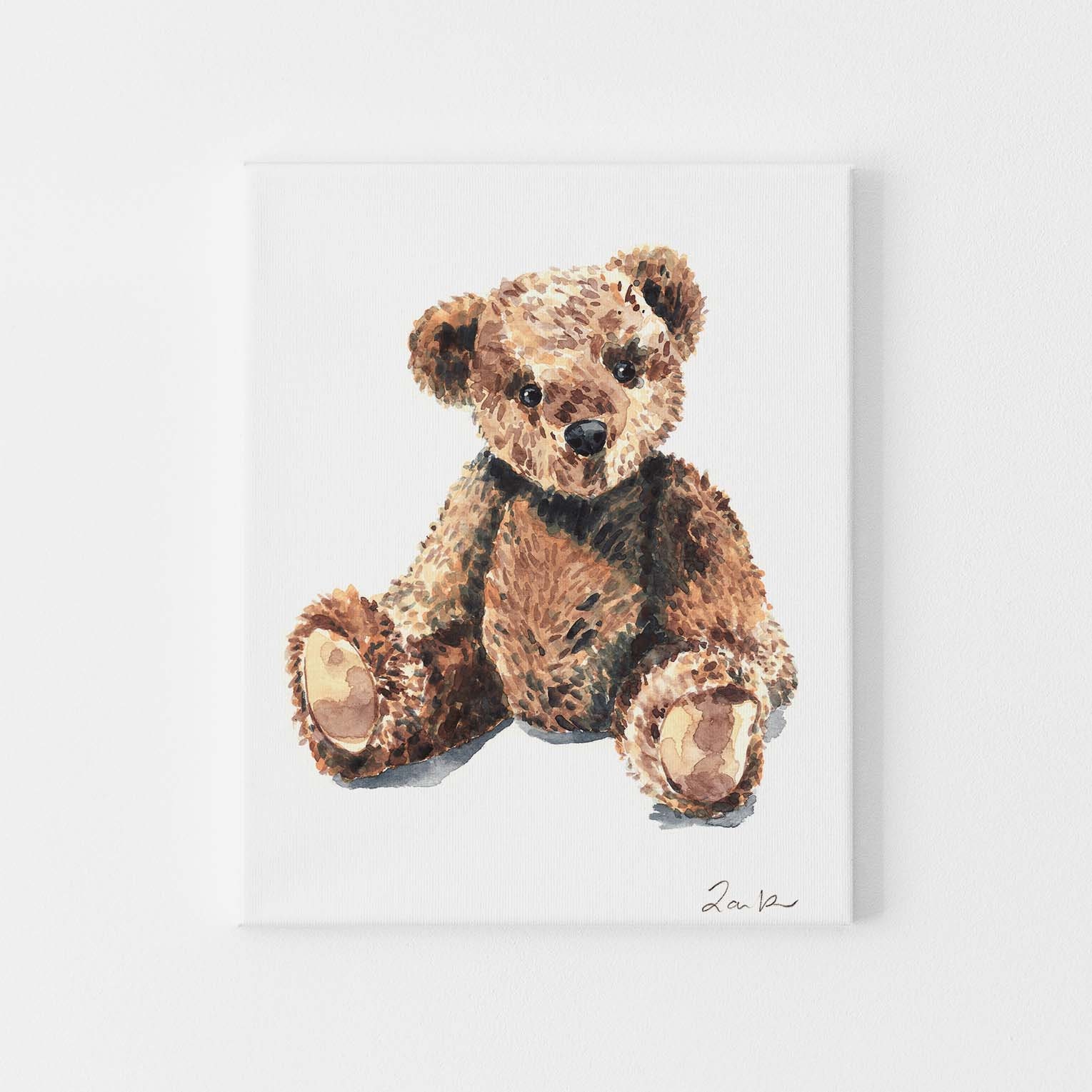 Teddy Bear no. 2 Zip Pouch by Laura Row - Fine Art America