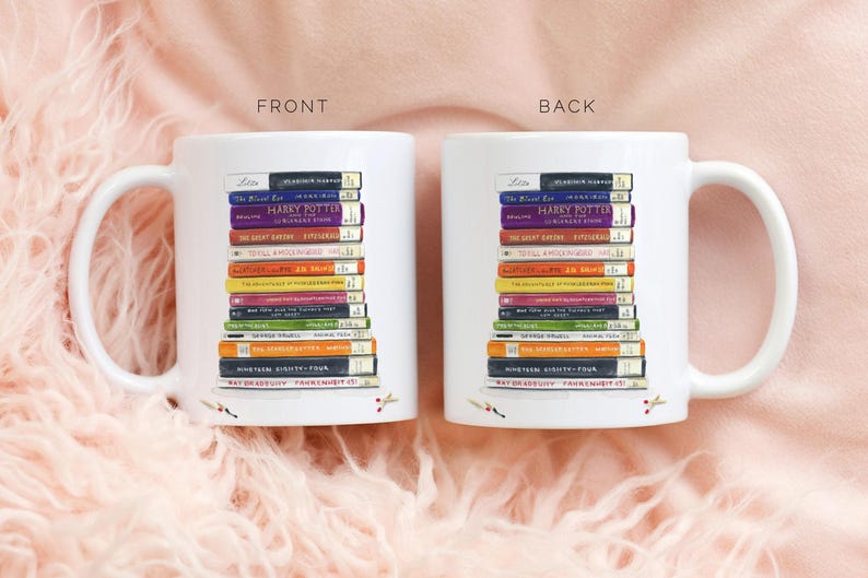 Coffee Mug - Banned Books - Book Mug, Book Lover Gift, Book Gift, Reading Mug, Book Coffee Mug, Book Lover Mug, Librarian Mug, Teacher Gift image 3