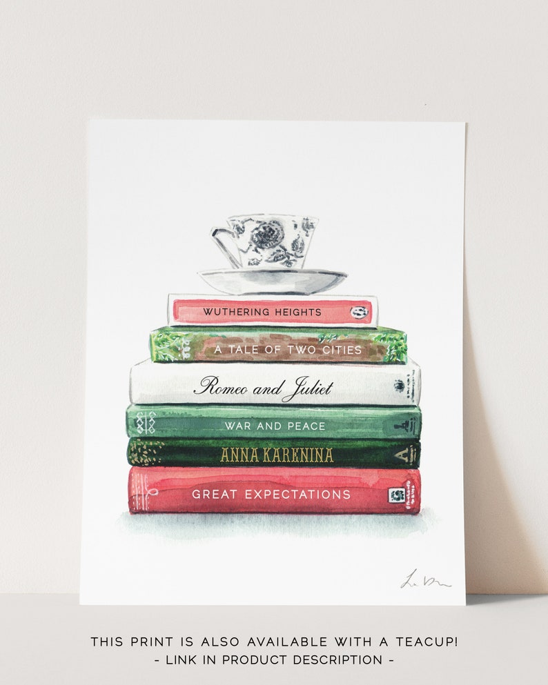 Custom Book Art, Favorite Books Collection No. 1, Customizable Library Art, Personalized Keepsake, Book Lover Gift, Preppy Academia Style image 6