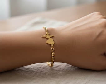 Minimalistische hartslagarmband, roestvrijstalen ketting, liefdes- en verbindingssieraden, romantisch cadeau, hartvormige bedel, moderne minimalistische stijl